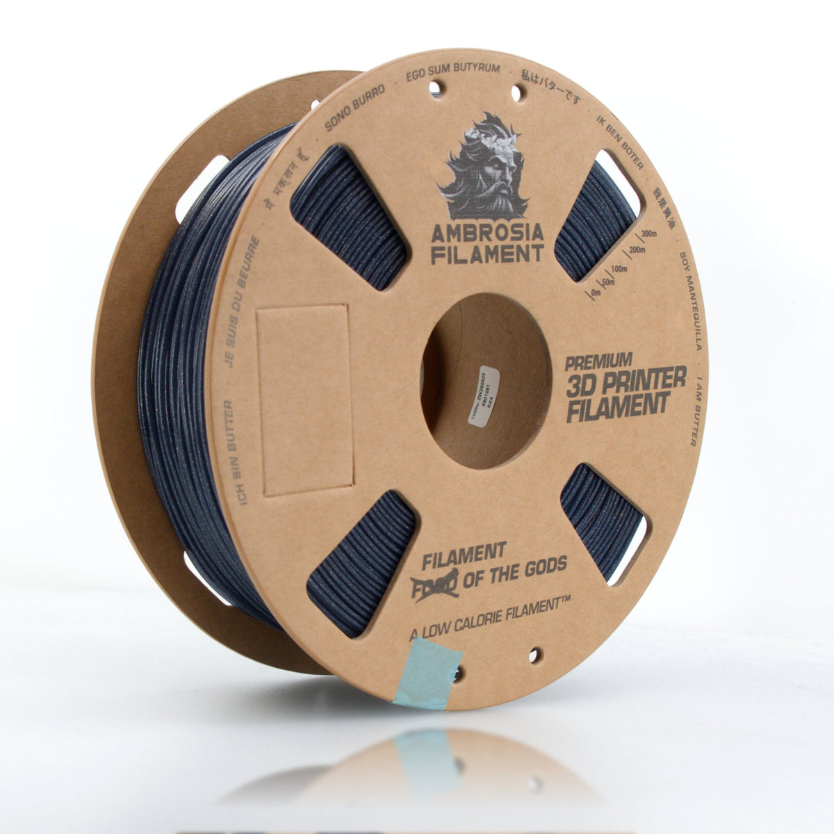 AMBROSIA ASA Galactic Filament of the Gods (Glitter / Sparkle) - 1KG Bambu AMS Friendly Cardboard Spools Premium 3D Printing Filament
