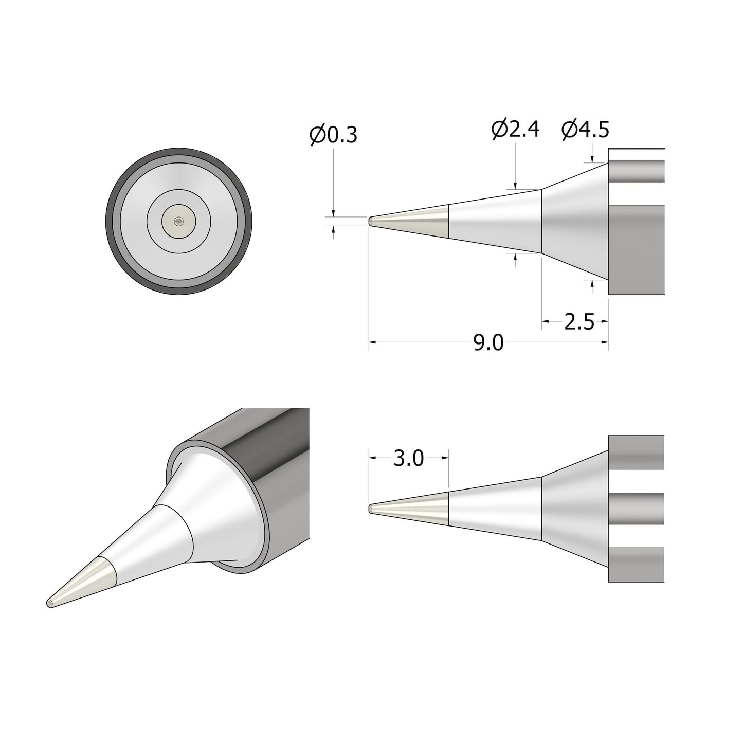 FixHub Soldering Iron Point Tip