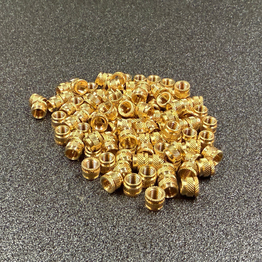 M5x5.8x7 Brass Heat Set Insert - 100 Pack
