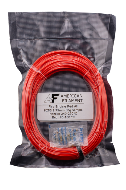 Fire Engine Red AF 1.75mm PCTG Filament Made in the USA!