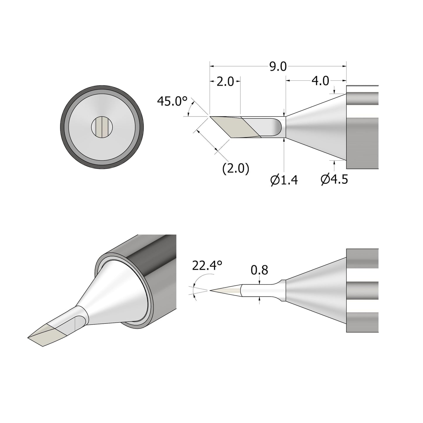 FixHub Soldering Iron Knife 1.4 Tip