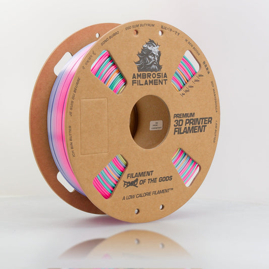 AMBROSIA SILK PLA Filament of the Gods - 1KG Bambu AMS Friendly Cardboard Spools Premium 3D Printing Filament